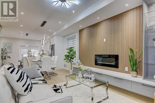 643 Beresford Avenue, Toronto, ON - Indoor Photo Showing Living Room With Fireplace