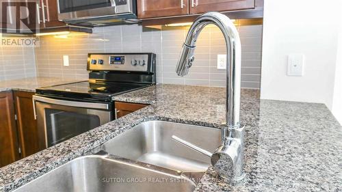 4406 - 3975 Grand Park Drive, Mississauga, ON - Indoor Photo Showing Kitchen With Double Sink With Upgraded Kitchen