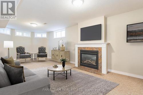 37 Player Drive, Barrie, ON - Indoor Photo Showing Living Room With Fireplace