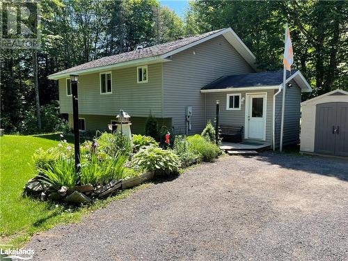 View of front of home with a shed - 1010 Fern Glen Road, Emsdale, ON - Outdoor