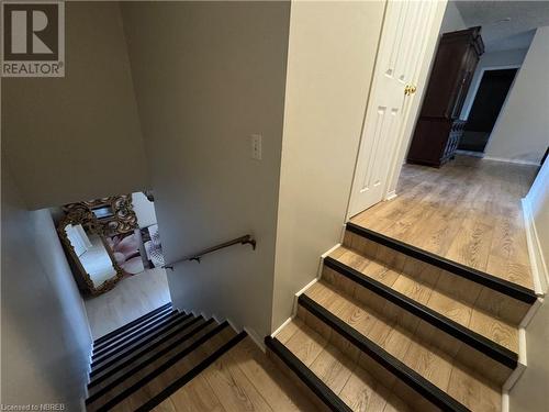 Stairs with wood-type flooring - 3877 Hwy 17 E, Mattawa, ON - Indoor Photo Showing Other Room