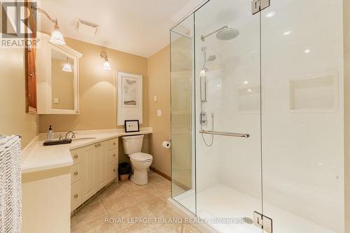 Just renovated ensuite bathroom to master - 10342 Beach O' Pines Road, Lambton Shores (Grand Bend), ON - Indoor Photo Showing Bathroom