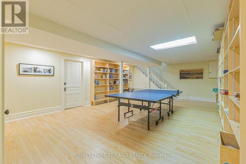 Large recroom w/ built-in shelving - 10342 Beach O' Pines Road, Lambton Shores (Grand Bend), ON - Indoor Photo Showing Other Room