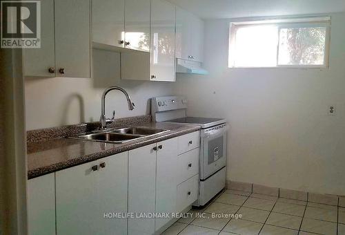 35 Wynn (Basement) Road, Toronto, ON - Indoor Photo Showing Kitchen With Double Sink