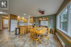 Dining area with den in background - 