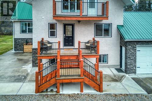 Front elevation showing front entrance - 4880 James Street, Fairmont Hot Springs, BC - Outdoor With Exterior