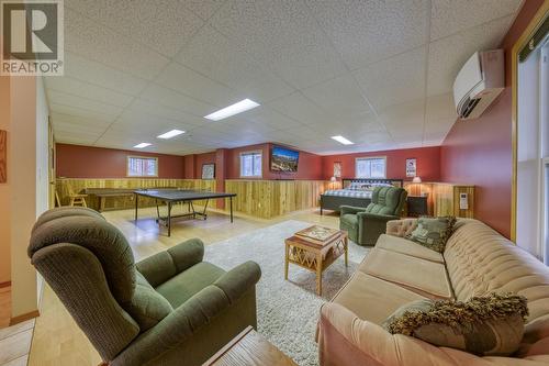 Basement family room - living and sleeping space - 4880 James Street, Fairmont Hot Springs, BC - Indoor Photo Showing Other Room