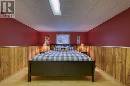 Flex area set up as sleeping space - 4880 James Street, Fairmont Hot Springs, BC - Indoor Photo Showing Bedroom