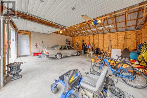 Spacious double garage - 4880 James Street, Fairmont Hot Springs, BC - Indoor Photo Showing Garage