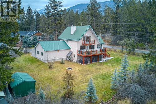 Large corner lot - 4880 James Street, Fairmont Hot Springs, BC - Outdoor With Deck Patio Veranda