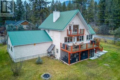 Rear elevation - 4880 James Street, Fairmont Hot Springs, BC - Outdoor