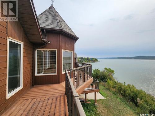 424 Abel Drive, Crooked Lake, SK - Outdoor With Body Of Water With Deck Patio Veranda With Exterior