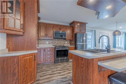 653 Rue Principale, Beresford, NB - Indoor Photo Showing Kitchen With Double Sink