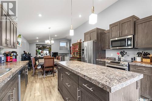 133 Cowan Crescent, Martensville, SK - Indoor Photo Showing Kitchen With Upgraded Kitchen