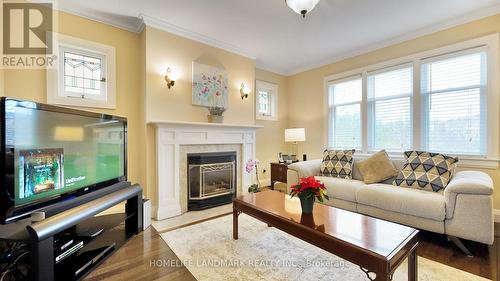 33 Artisan Trail, Markham, ON - Indoor Photo Showing Living Room With Fireplace