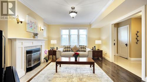 33 Artisan Trail, Markham, ON - Indoor Photo Showing Living Room With Fireplace