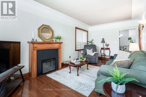 97 Strathearne Avenue, Hamilton, ON - Indoor Photo Showing Living Room With Fireplace