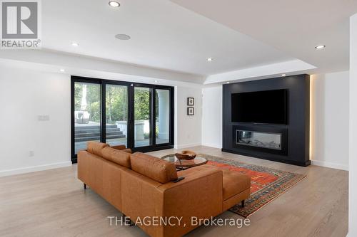 45 Park Lane Circle, Toronto, ON - Indoor Photo Showing Living Room With Fireplace