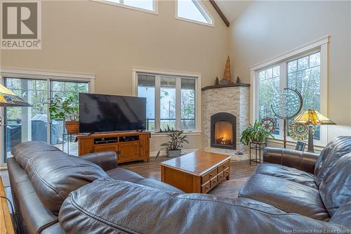 495 Principale Street, Pointe-Verte, NB - Indoor Photo Showing Living Room With Fireplace