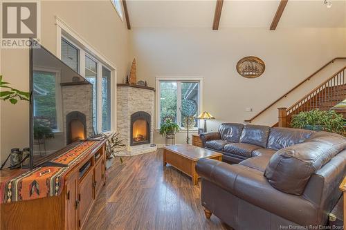 495 Principale Street, Pointe-Verte, NB - Indoor Photo Showing Living Room With Fireplace