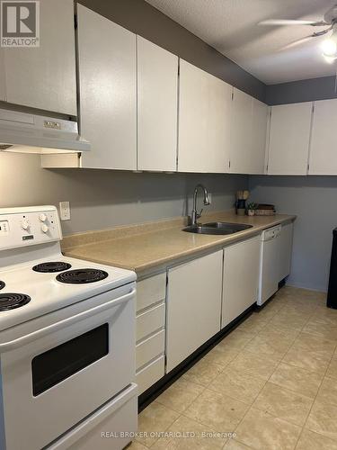 704 - 65 Westmount Road N, Waterloo, ON - Indoor Photo Showing Kitchen With Double Sink