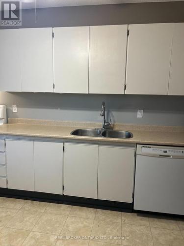 704 - 65 Westmount Road N, Waterloo, ON - Indoor Photo Showing Kitchen With Double Sink