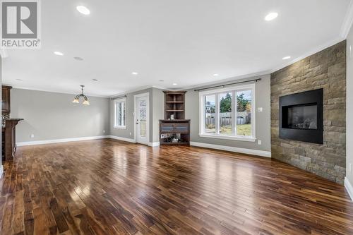 15 Eagle River Drive, Conception Bay South, NL - Indoor Photo Showing Living Room With Fireplace