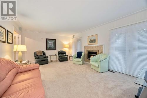 1596 Holden Drive, Sarnia, ON - Indoor Photo Showing Living Room With Fireplace