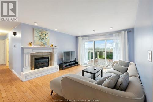 1204 Mersea Rd C, Leamington, ON - Indoor Photo Showing Living Room With Fireplace