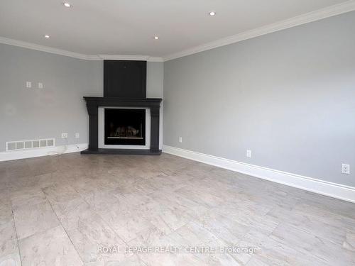 2577 Burnford Tr, Mississauga, ON - Indoor Photo Showing Living Room With Fireplace