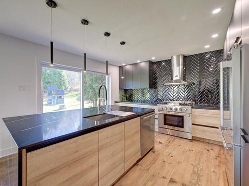 Kitchen - 650 Mtée Du Village, Saint-Joseph-Du-Lac, QC - Indoor Photo Showing Kitchen With Upgraded Kitchen