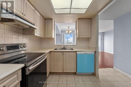 1003 - 2628 Mccowan Road, Toronto, ON - Indoor Photo Showing Kitchen With Double Sink