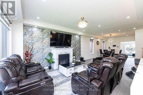 2079 Hallandale Street, Oshawa, ON - Indoor Photo Showing Living Room With Fireplace