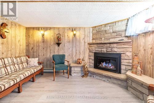 132 Rodney Street, Barrie, ON - Indoor Photo Showing Living Room With Fireplace