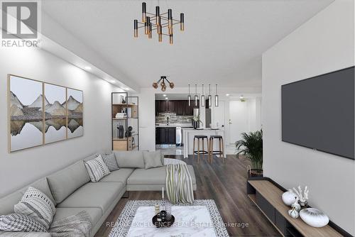 1913 - 115 Hillcrest Avenue, Mississauga, ON - Indoor Photo Showing Living Room