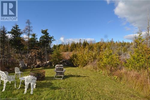 View of yard featuring a fire pit - 1 Williamson Place, South Bruce Peninsula, ON - Outdoor With View