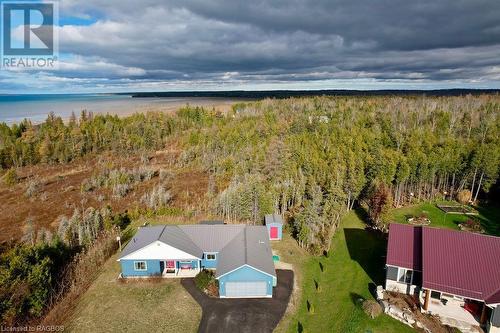 Aerial view featuring a water view - 1 Williamson Place, South Bruce Peninsula, ON - Outdoor With View