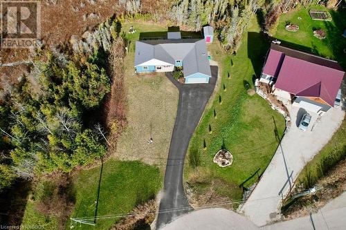 Birds eye view of property - 1 Williamson Place, South Bruce Peninsula, ON - Outdoor With View