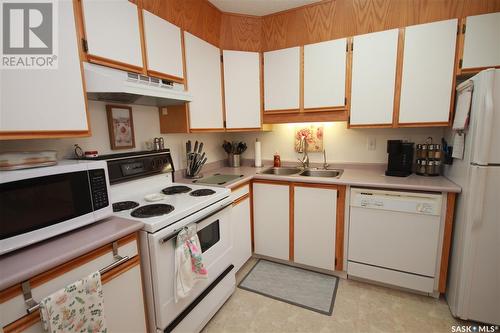 201 1002 108Th Street, North Battleford, SK - Indoor Photo Showing Kitchen With Double Sink