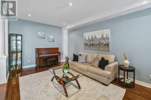 28 Powell Drive, Brampton, ON - Indoor Photo Showing Living Room With Fireplace