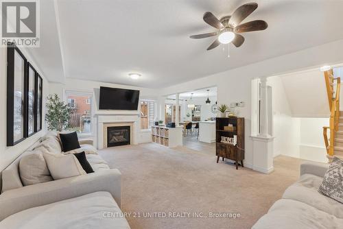 162 Farrier Crescent, Peterborough (Northcrest), ON - Indoor Photo Showing Living Room With Fireplace