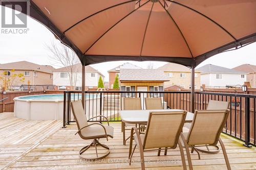 84 Monarchy Street, Barrie, ON - Outdoor With Above Ground Pool With Deck Patio Veranda With Exterior