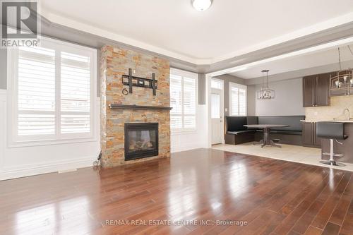 84 Monarchy Street, Barrie, ON - Indoor Photo Showing Living Room With Fireplace