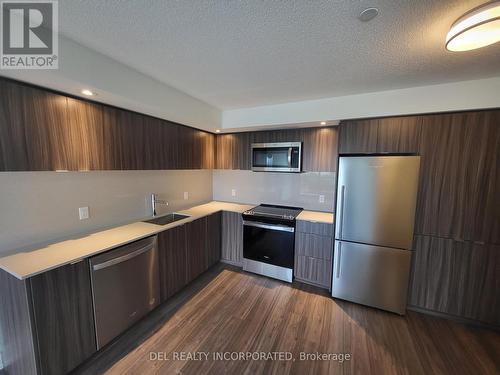 1205 - 10 Eva Road, Toronto, ON - Indoor Photo Showing Kitchen With Stainless Steel Kitchen