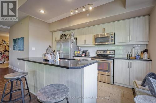 410 - 89 Ridout Street S, London, ON - Indoor Photo Showing Kitchen With Stainless Steel Kitchen