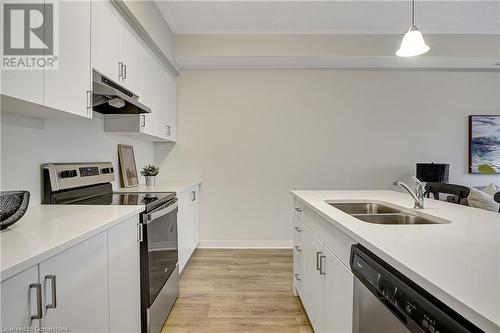 25 Isherwood Avenue Unit# 14, Cambridge, ON - Indoor Photo Showing Kitchen With Stainless Steel Kitchen With Double Sink With Upgraded Kitchen