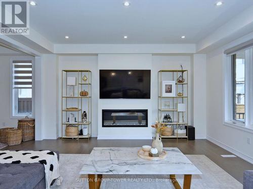 78 Stilton Avenue, Vaughan, ON - Indoor Photo Showing Living Room With Fireplace