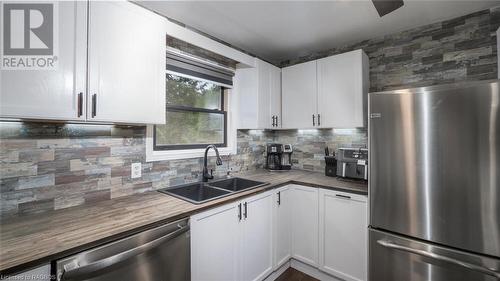 26 Mary Avenue, South Bruce Peninsula, ON - Indoor Photo Showing Kitchen With Double Sink