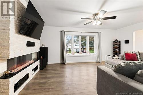 141 Chapman, Moncton, NB - Indoor Photo Showing Living Room With Fireplace