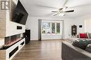 141 Chapman, Moncton, NB  - Indoor Photo Showing Living Room With Fireplace 